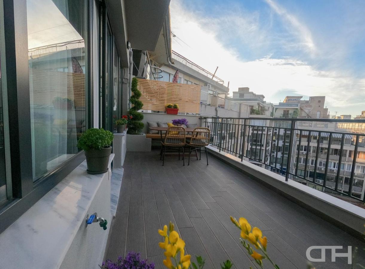 Luxury 80M2 Apartment With Balcony Downtown 塞萨洛尼基 外观 照片