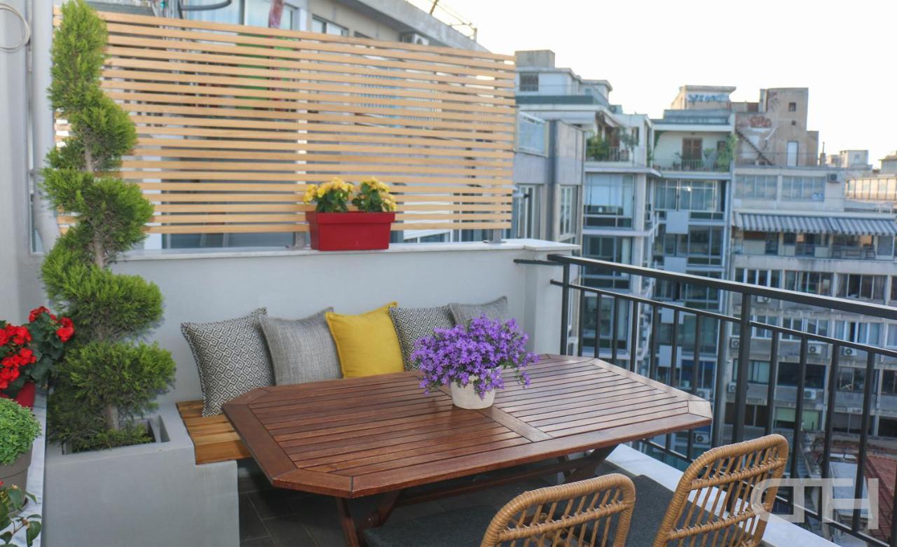 Luxury 80M2 Apartment With Balcony Downtown 塞萨洛尼基 外观 照片