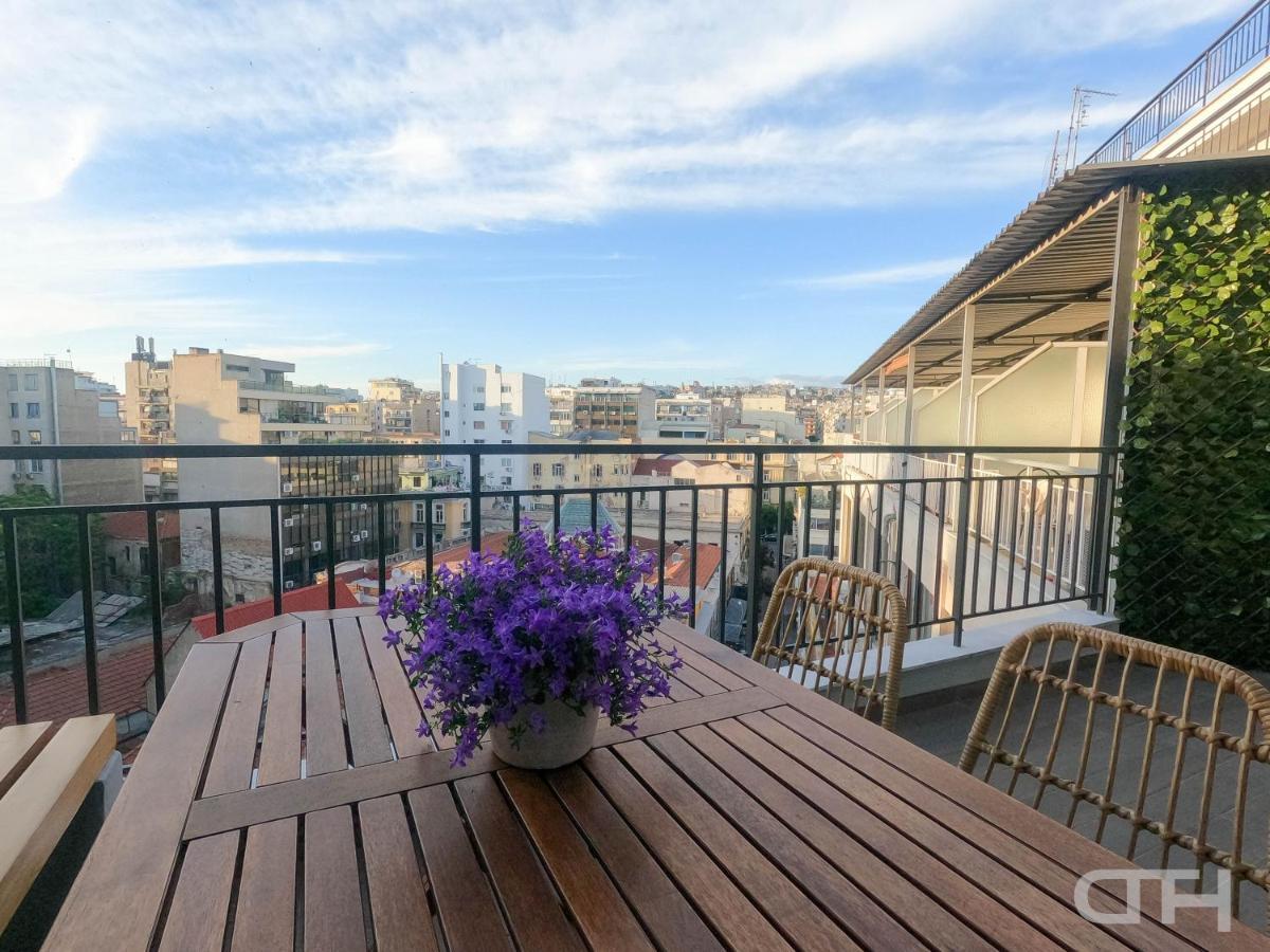 Luxury 80M2 Apartment With Balcony Downtown 塞萨洛尼基 外观 照片