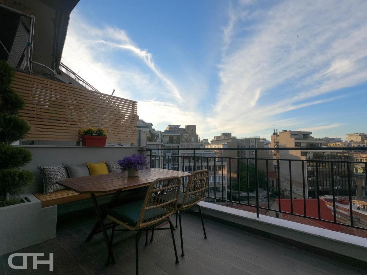 Luxury 80M2 Apartment With Balcony Downtown 塞萨洛尼基 外观 照片